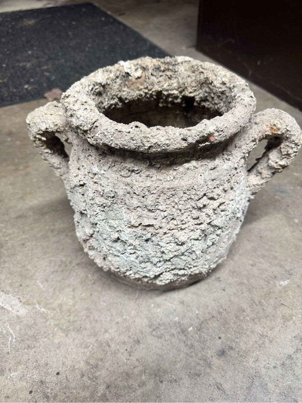 Antique Spanish Colonial Olive Jar Shipwreck Diving Find Caribbean Haiti Pottery